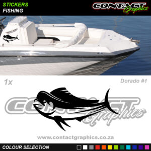 Contact Graphics Stickers Fishing Dorado 1