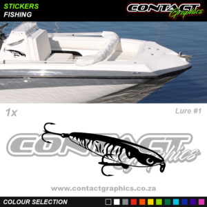 Contact Graphics Stickers Fishing Lure 1