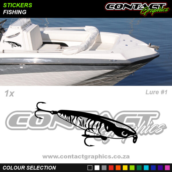 Contact Graphics Stickers Fishing Lure 1