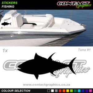 Contact Graphics Stickers Fishing Tuna 1