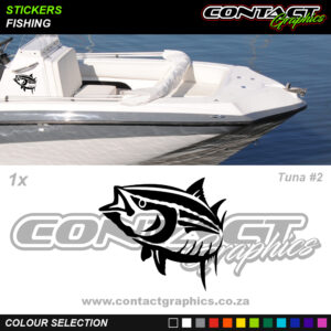 Contact Graphics Stickers Fishing Tuna 2