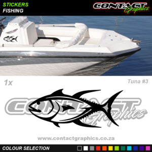 Contact Graphics Stickers Fishing Tuna 3