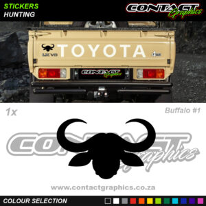 Contact Graphics Stickers Hunting Buffalo 1