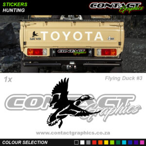 Contact Graphics Stickers Hunting Flying Duck 3