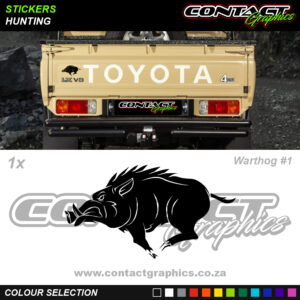 Contact Graphics Stickers Hunting Warthog 1