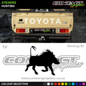 Contact Graphics Stickers Hunting Warthog 2