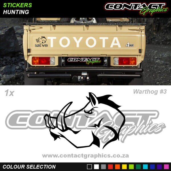 Contact Graphics Stickers Hunting Warthog 3