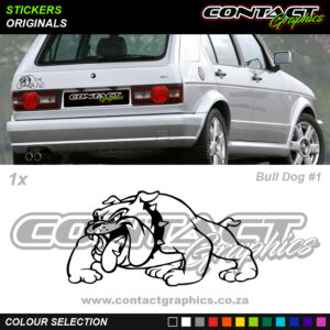 Contact Graphics Stickers Originals Bull Dog 1