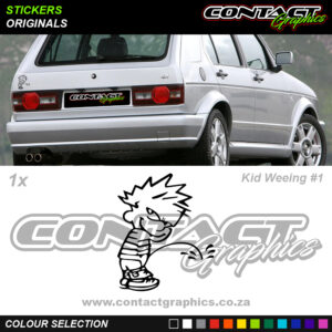 Contact Graphics Stickers Originals Kid Weeing 1