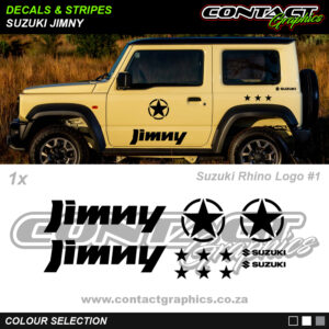 Contact Graphics Decals and Stripes Suzuki Jimny Jimny Military Star Kit 1