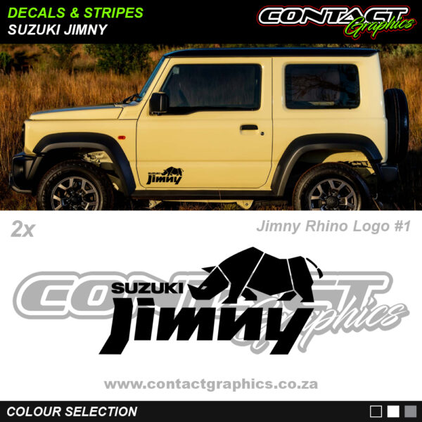 Contact Graphics Decals and Stripes Suzuki Jimny Jimny Rhino Logo 1