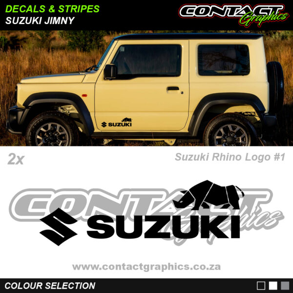 Contact Graphics Decals and Stripes Suzuki Jimny Suzuki Rhino Logo 1