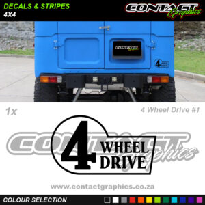 Contact Graphics Decals and Stripes 4x4 4 Wheel Drive 1