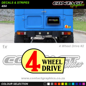 Contact Graphics Decals and Stripes 4x4 4 Wheel Drive 2