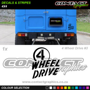 Contact Graphics Decals and Stripes 4x4 4 Wheel Drive 3
