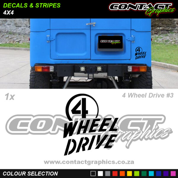 Contact Graphics Decals and Stripes 4x4 4 Wheel Drive 3