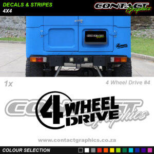 Contact Graphics Decals and Stripes 4x4 4 Wheel Drive 4