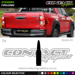 Contact Graphics Stickers Firearms Bullet 1