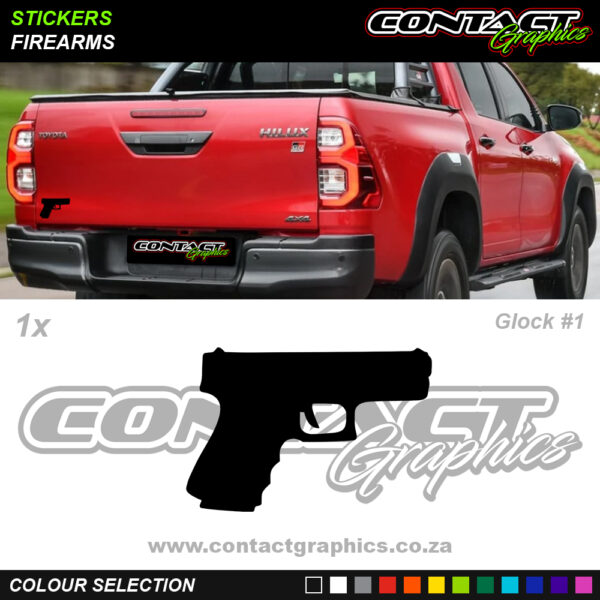 Contact Graphics Stickers Firearms Glock 1