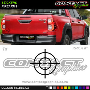 Contact Graphics Stickers Firearms Reticle 1