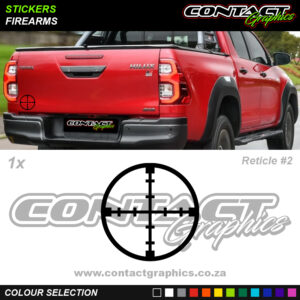 Contact Graphics Stickers Firearms Reticle 2