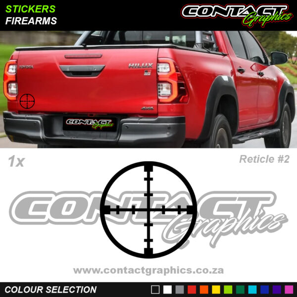 Contact Graphics Stickers Firearms Reticle 2