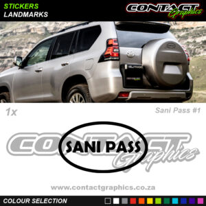 Contact Graphics Stickers Landmarks Sani Pass 1