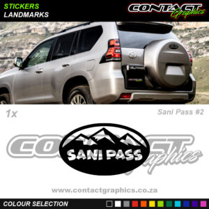 Contact Graphics Stickers Landmarks Sani Pass 2