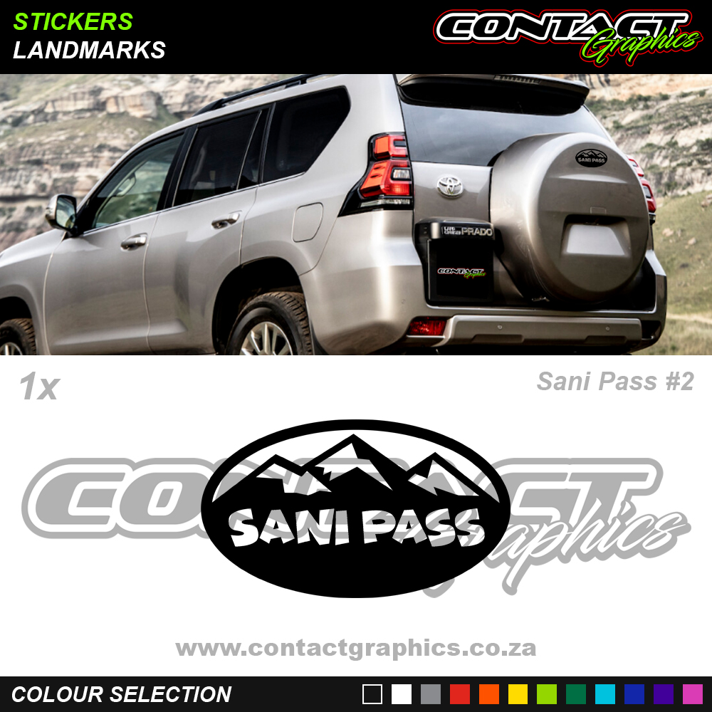 Contact Graphics Stickers Landmarks Sani Pass 2