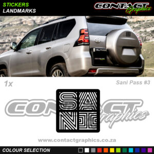 Contact Graphics Stickers Landmarks Sani Pass 3