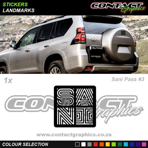 Contact Graphics Stickers Landmarks Sani Pass 3
