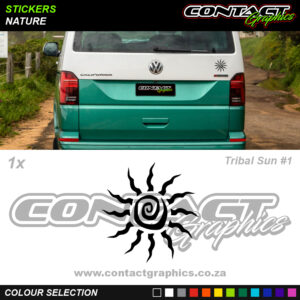 Contact Graphics Stickers Nature Tribal Sun 1