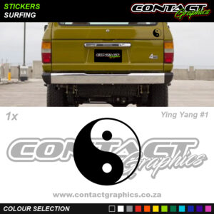 Contact Graphics - Stickers - Surfing - Ying Yang 1