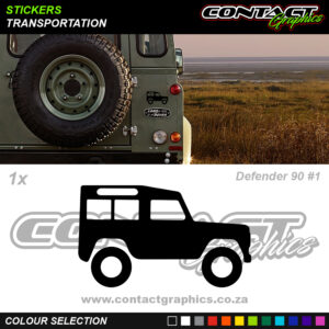 Contact Graphics Stickers Transportation Defender 90 1
