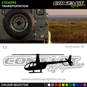 Contact Graphics Stickers Transportation Helicopter 1