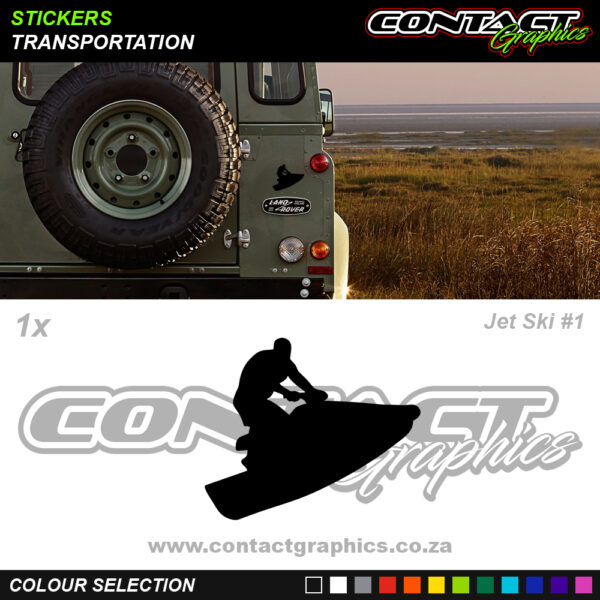 Contact Graphics Stickers Transportation Jet Ski 1