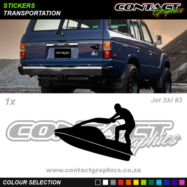 Contact Graphics Stickers Transportation Jet Ski 3
