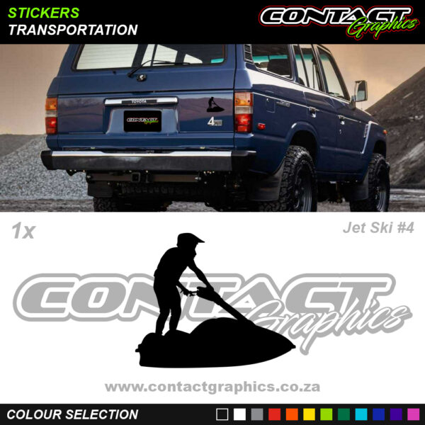 Contact Graphics Stickers Transportation Jet Ski 4