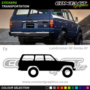 Contact Graphics Stickers Transportation Landcruiser 60 Series 1