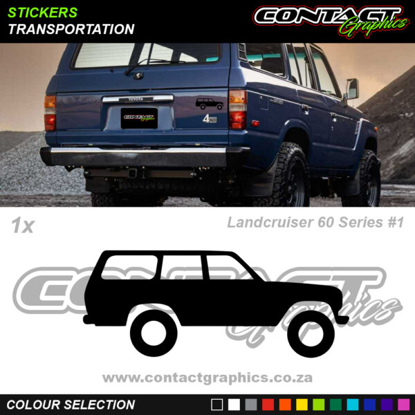 Contact Graphics Stickers Transportation Landcruiser 60 Series 1