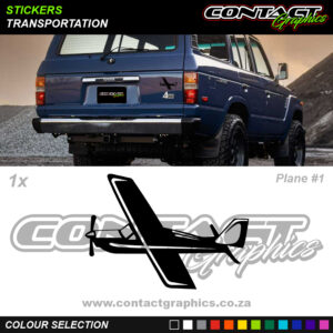 Contact Graphics Stickers Transportation Plane 1