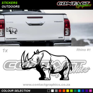Contact Graphics Stickers Animals Rhino 1