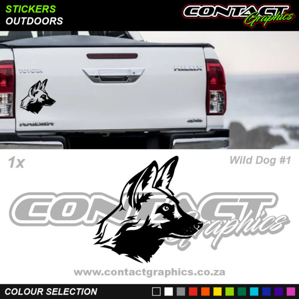 Contact Graphics Stickers Animals Wild Dog 1