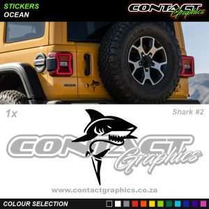 Contact Graphics Stickers Ocean Shark 2