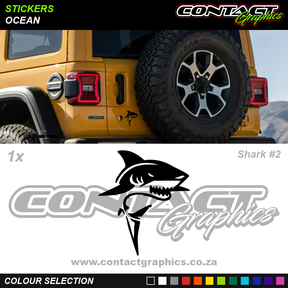 Contact Graphics Stickers Ocean Shark 2