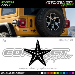 Contact Graphics Stickers Ocean Starfish 1