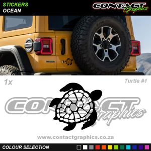 Contact Graphics Stickers Ocean Turtle 1
