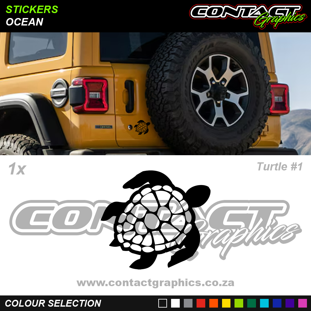 Contact Graphics Stickers Ocean Turtle 1