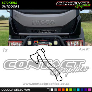 Contact Graphics Stickers Outdoors Axe 1