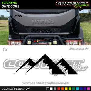 Contact Graphics Stickers Outdoors Mountain 1